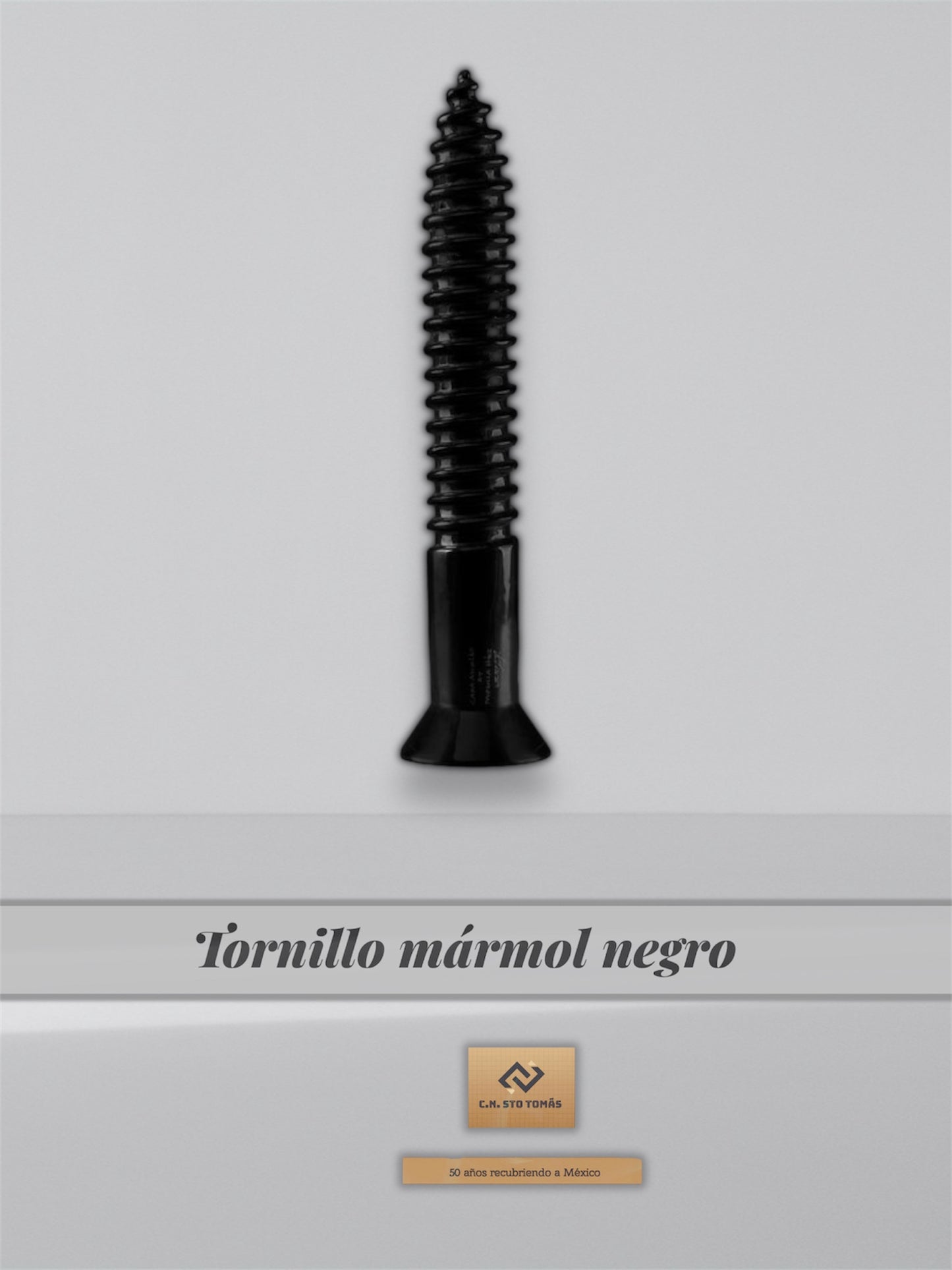 Tornillo de mármol negro