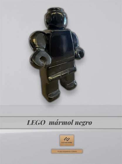 Figura LEGO mármol negro