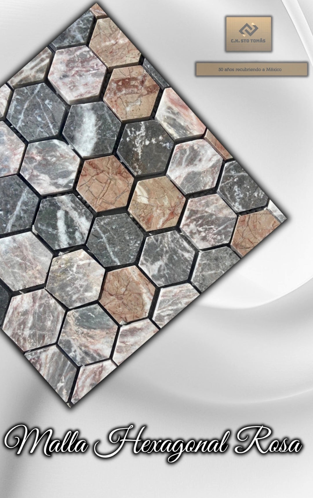 Malla Hexagonal Rosa