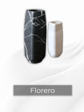 Florero de Mármol Natural 35cm - Artesanal de Lujo