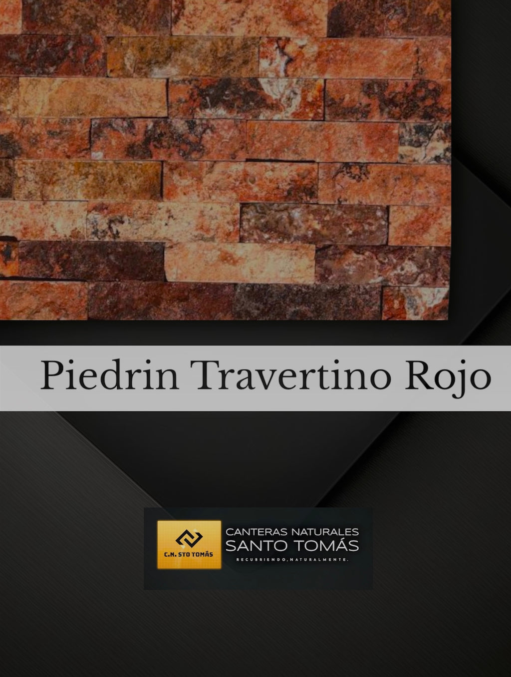 Piedrin Travertino Rojo