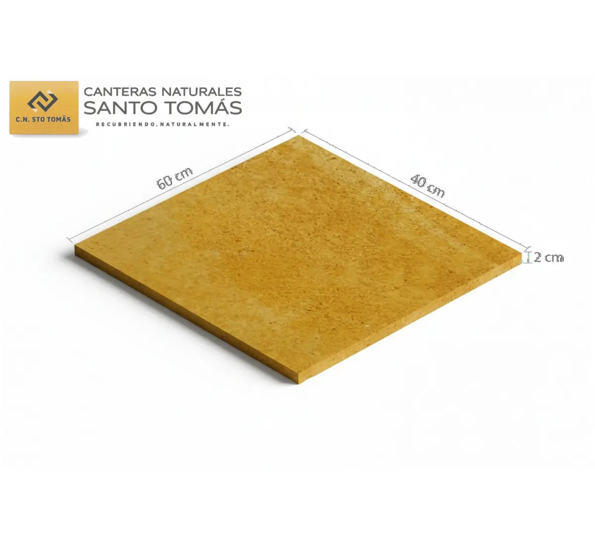 Cantera Amarilla Calmek 60x40x2 cm - Rectangular Corregida