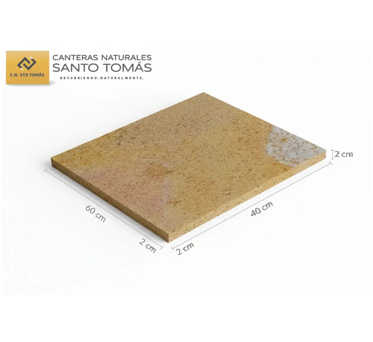 Cantera Amarilla Pinta 60x40x2 cm
