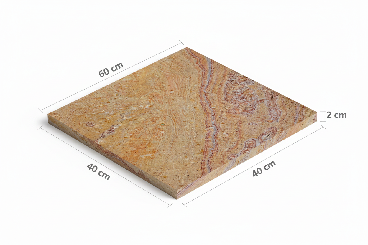 Cantera Arcoíris 60x40x2 cm