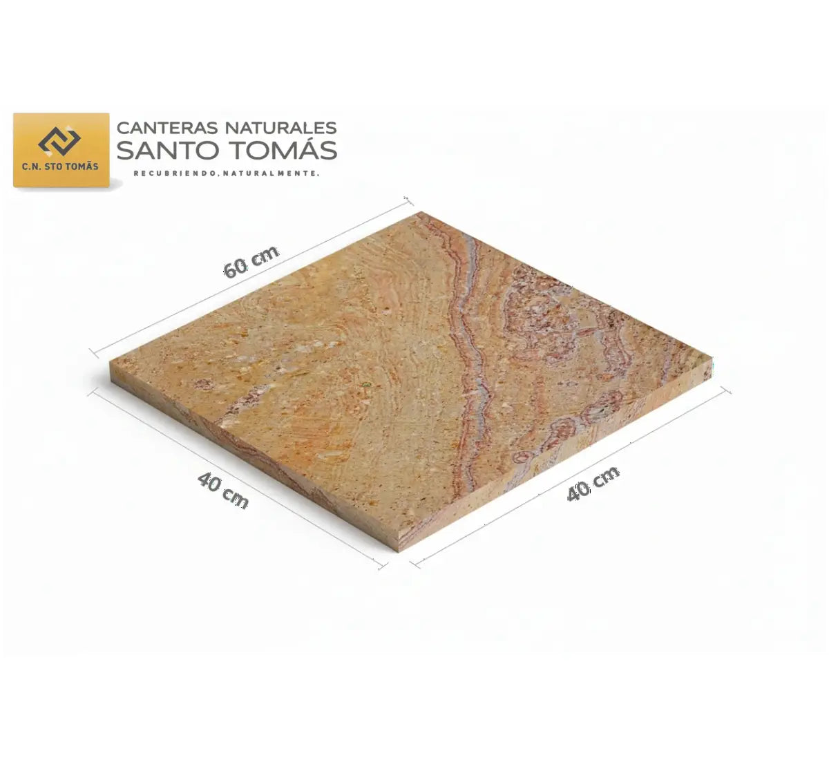 Cantera Arcoíris 60x40x2 cm