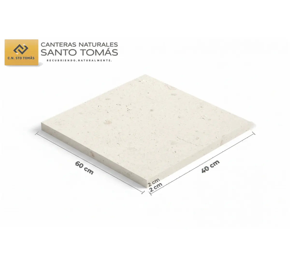 Cantera Blanca Gutty 60x40x2 cm