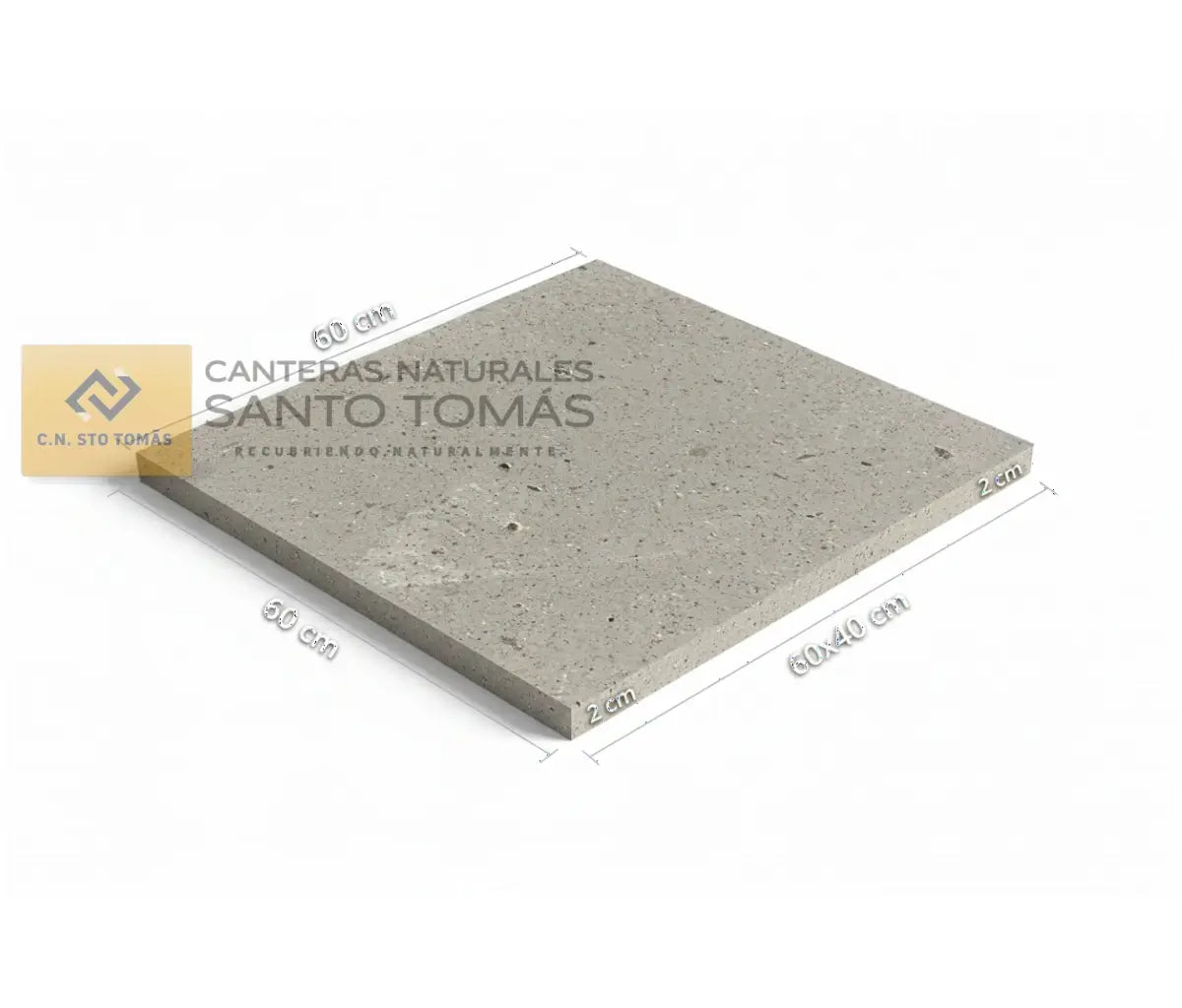 Cantera Gris Dhoty 60x40x2 cm