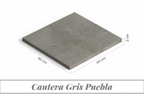 Cantera Gris Puebla 60x40x2 cm con medidas en lados