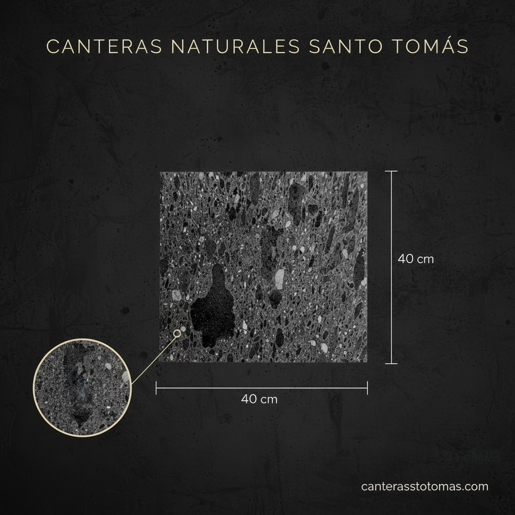 Cantera Negra América 40x40