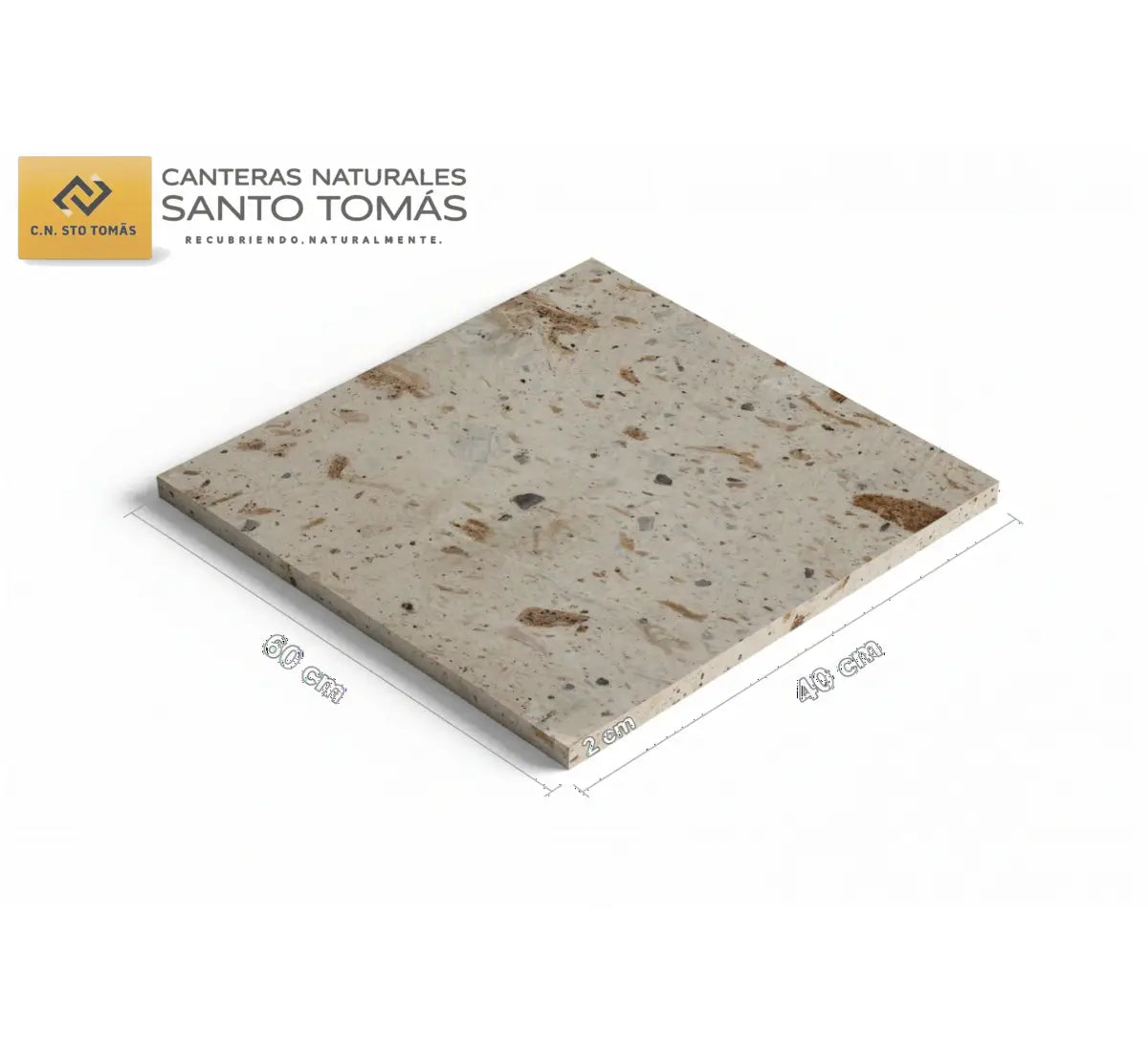 Cantera Piñón 60x40x2 cm - Posición Corregida