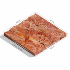 Cantera Roja Tlayua 40x40 cm - Espesor Variable