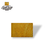 Canteras Naturales Santo Tomás Cantera Amarilla Calmek natural stone tile with warm yellow tones and unique texture.