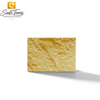 Canteras Naturales Santo Tomás Cantera Oro natural stone tile with a warm golden ochre textured surface.