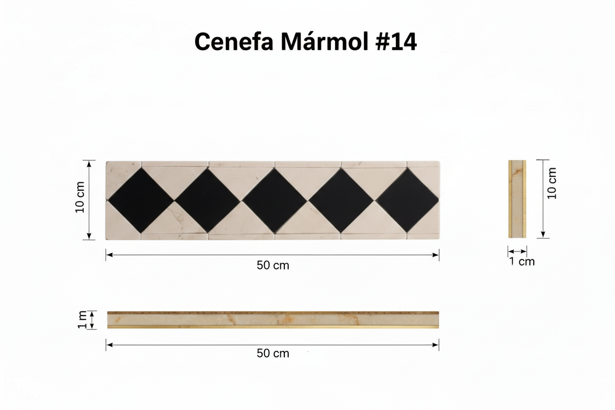Cenefa Mármol #14 — Técnico
