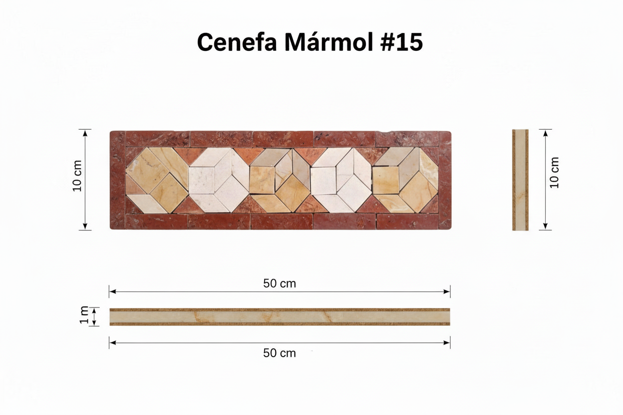 Cenefa Mármol #15 — Técnico