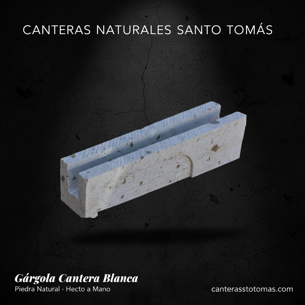 Editorial Oscuro - Gárgola Cantera Blanca