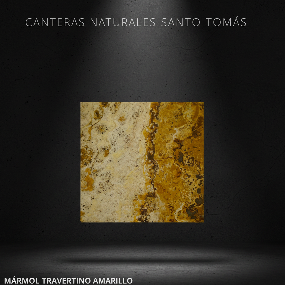 Editorial Oscuro - Mármol Travertino Amarillo