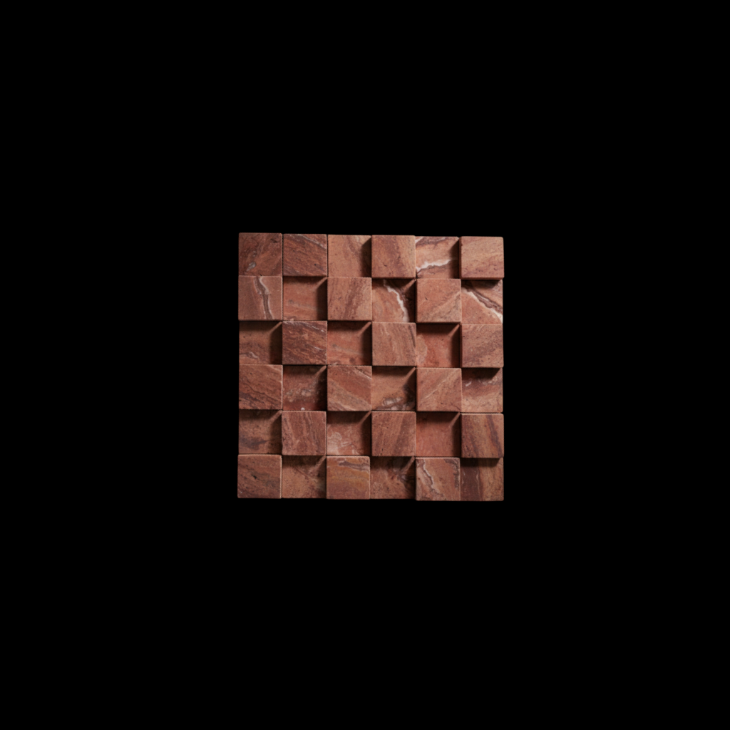 Editorial Oscuro - Malla 3D Rojo