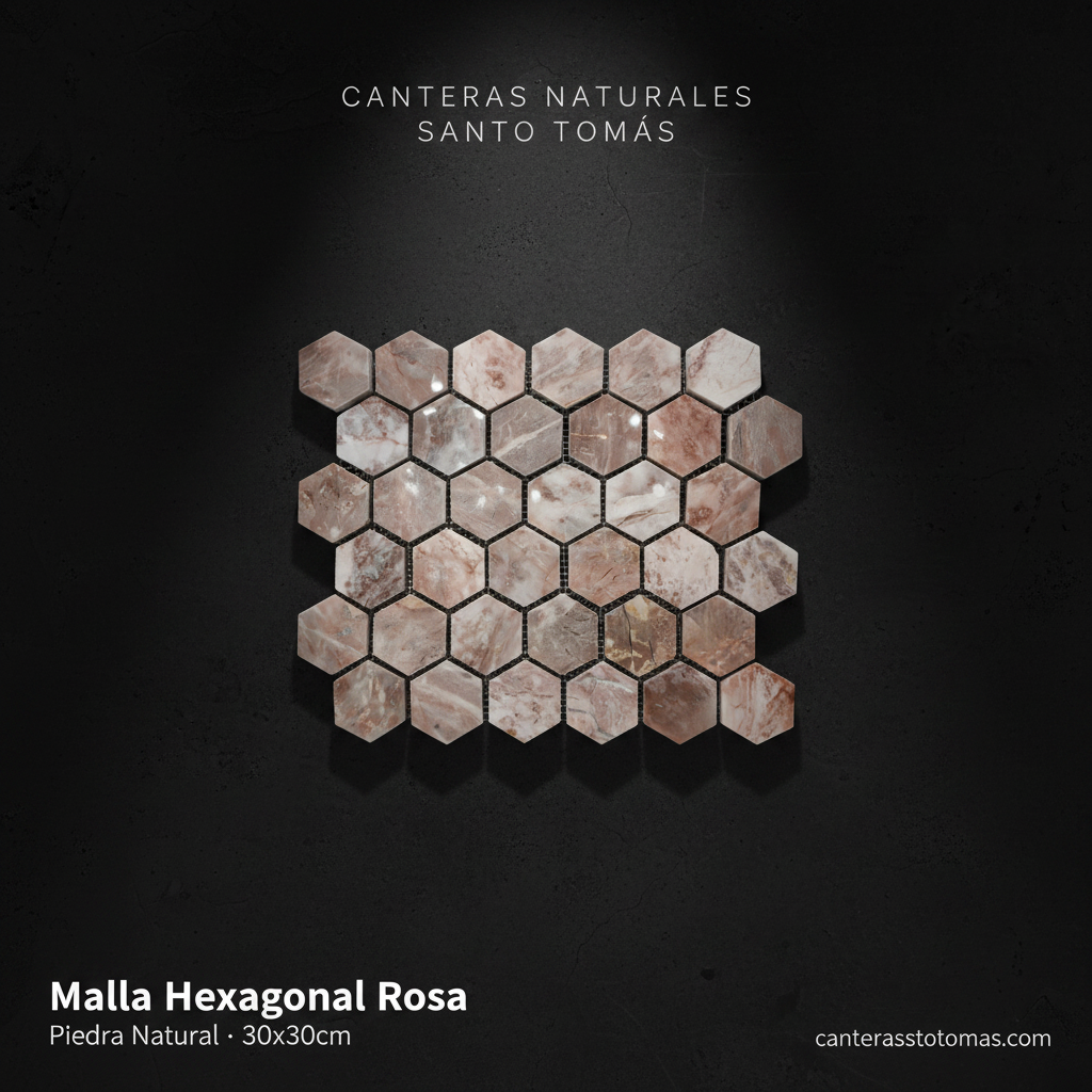 Editorial Oscuro - Malla Hexagonal Rosa