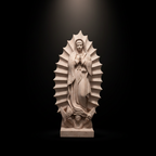Estudio Fondo Negro - Figura Virgen de Cantera