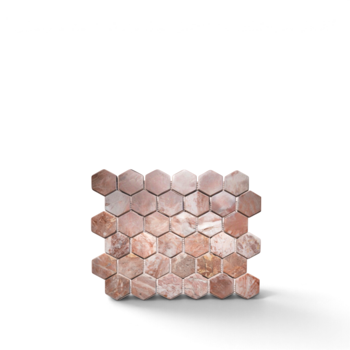 Estudio Fondo Negro - Malla Hexagonal Rosa