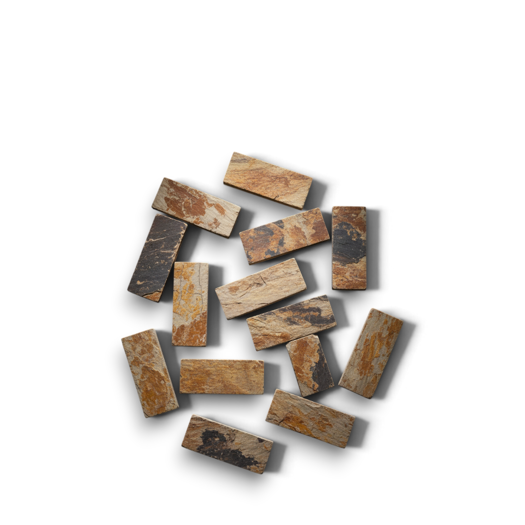 Estudio Fondo Negro - Piedrín Slate Madera
