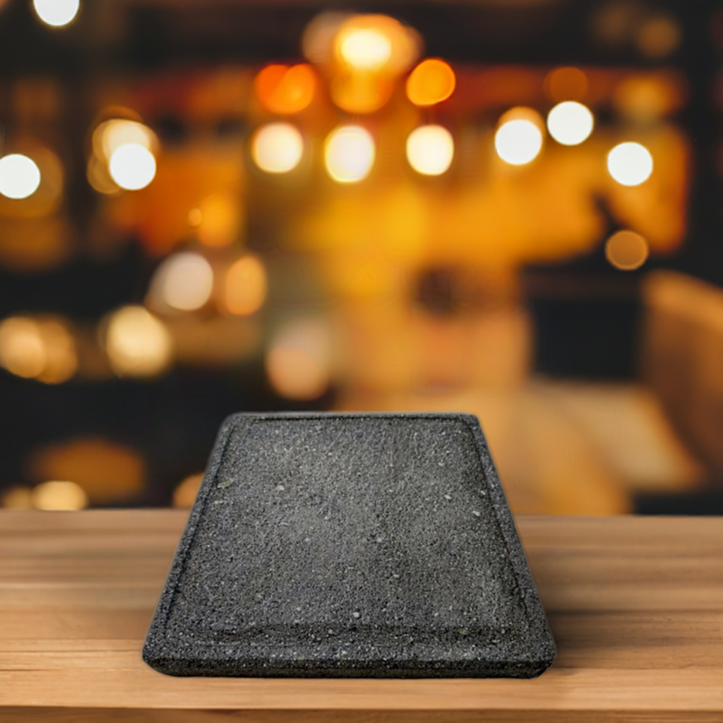 Comal de piedra  rectángulo