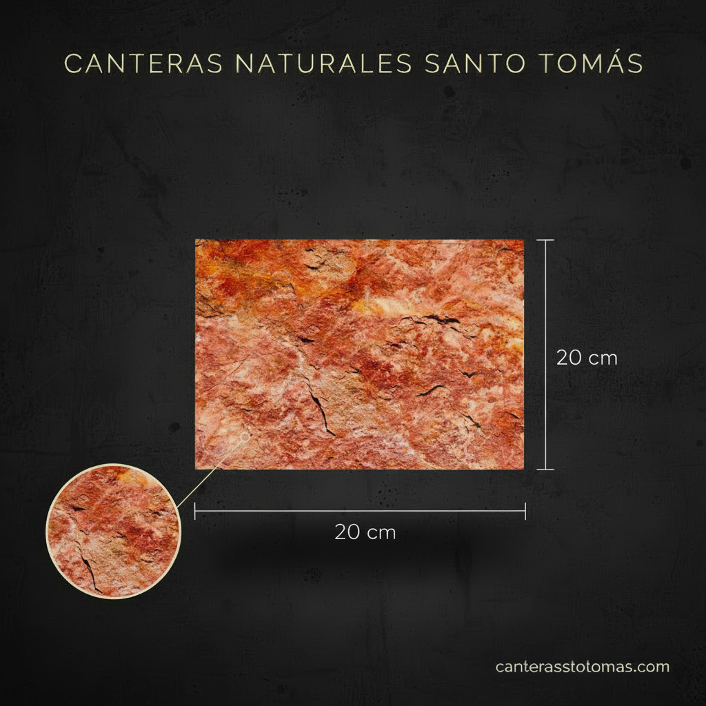 Cantera Roja Tlayua - Variante 20x20 cm