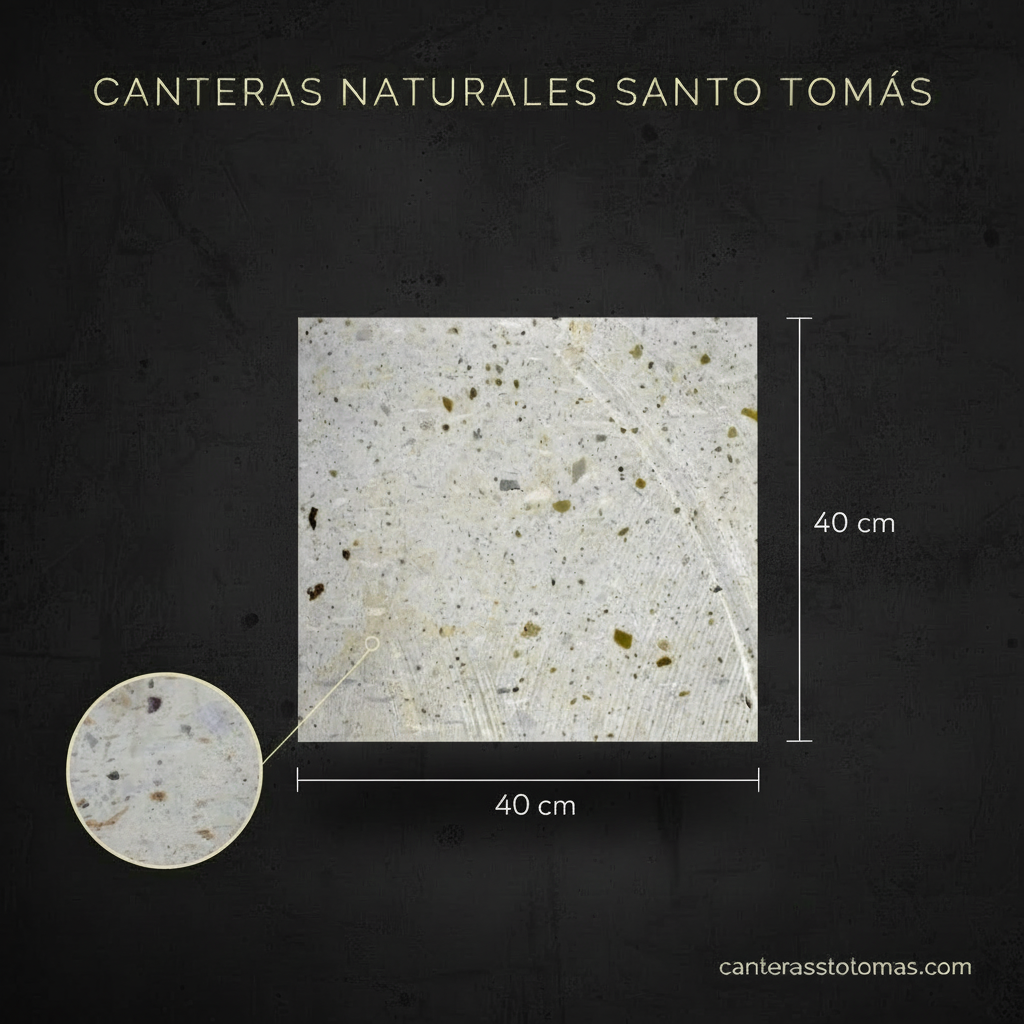 Cantera Blanca Mexicana - Variante 40x40 cm