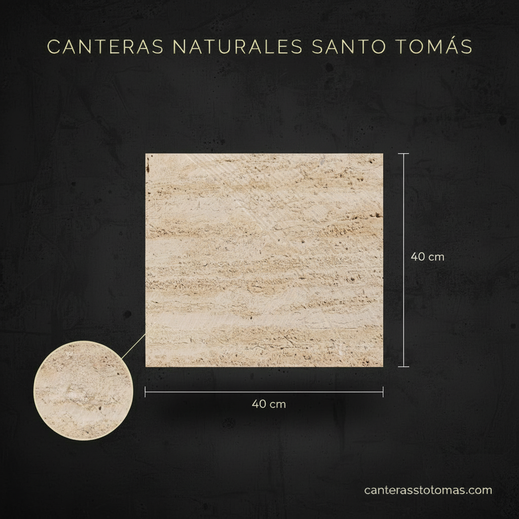 Cantera Beige Rivera - Variante 40x40 cm