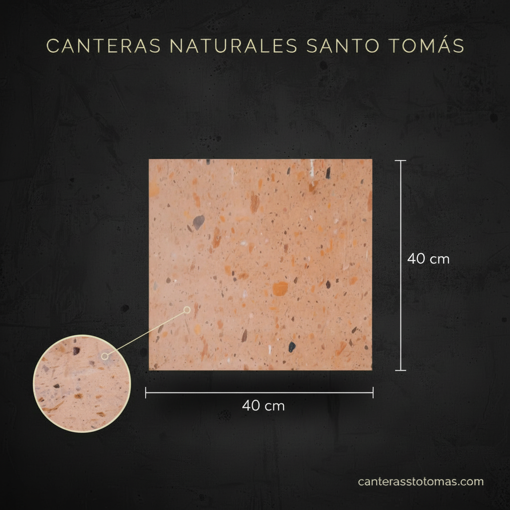 Cantera Naranja Mexicana - Variante 40x40 cm