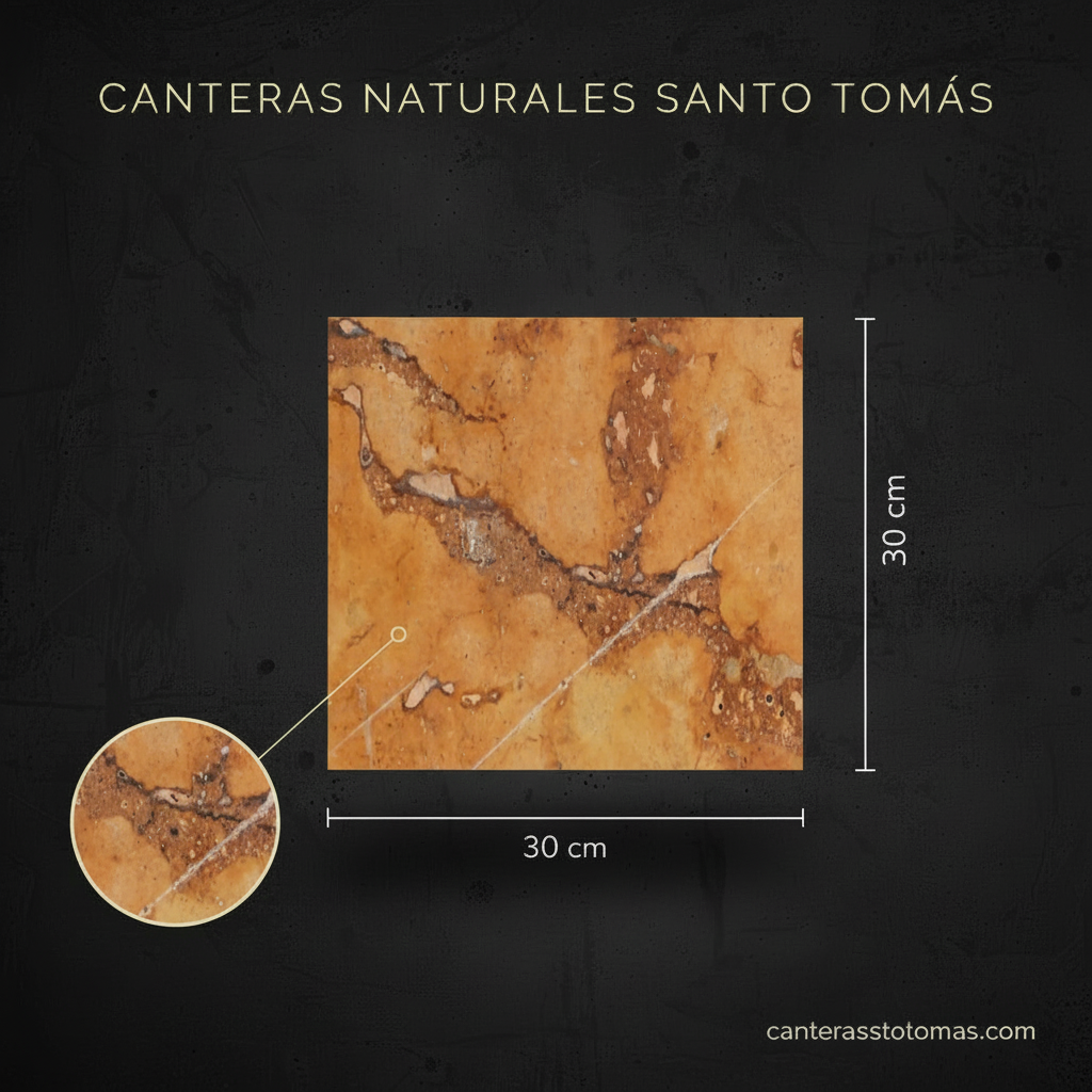 Cantera Naranja Ticul - Variante 30x30 cm