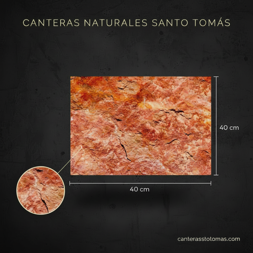 Cantera Roja Tlayua - Variante 40x40 cm