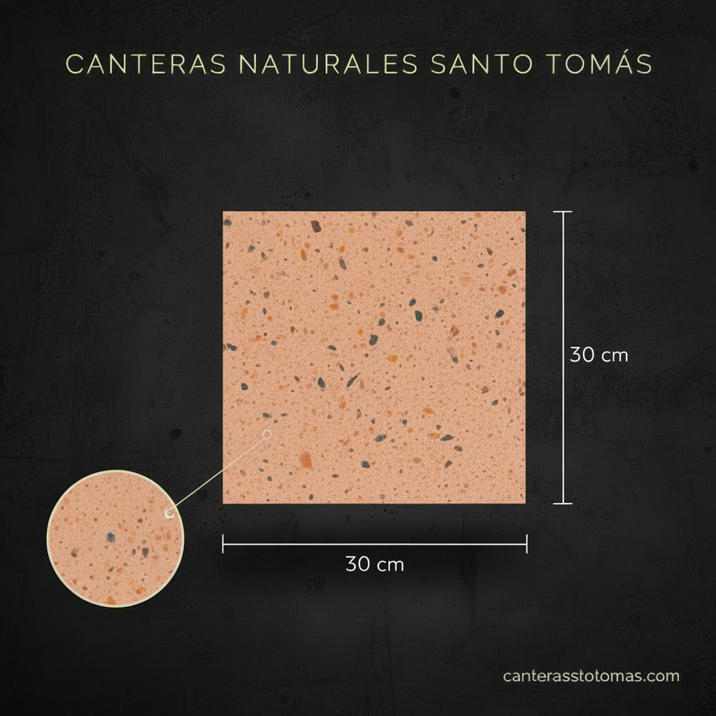 Cantera Naranja Mexicana - Variante 30x30 cm