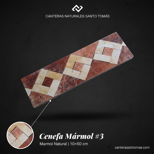 Cenefa Mármol #3 - Editorial oscura con marca Canteras Santo Tomás
