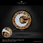 Tapete de Mármol Artesanal Modelo #04 — Editorial oscuro — Canteras Naturales Santo Tomás