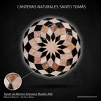 Tapete de Mármol Artesanal Modelo #06 — Editorial oscuro — Canteras Naturales Santo Tomás