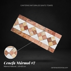 Cenefa Mármol #7 - Editorial oscura con marca Canteras Santo Tomás