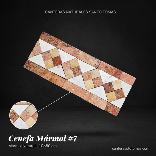 Cenefa Mármol #7 - Editorial oscura con marca Canteras Santo Tomás