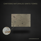 Muestra de Cantera Gris Remedios de Canteras Santo Tomás con detalle del veteado natural para fachadas.