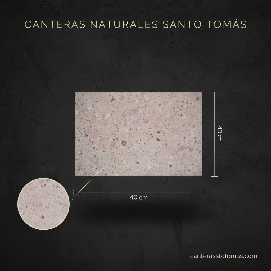 Cantera Rosa Mexicana - Variante 40x40 cm
