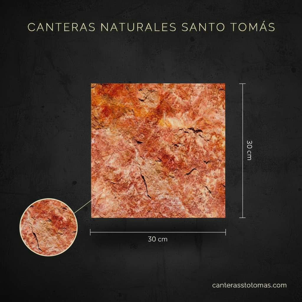 Cantera Roja Tlayua - Variante 30x30 cm