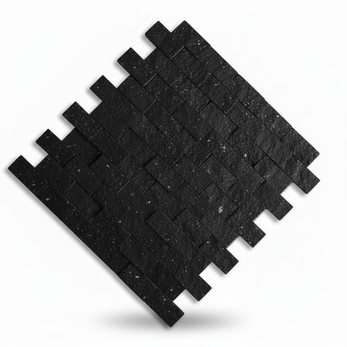 Malla Dividida Negra - Vista isométrica diagonal