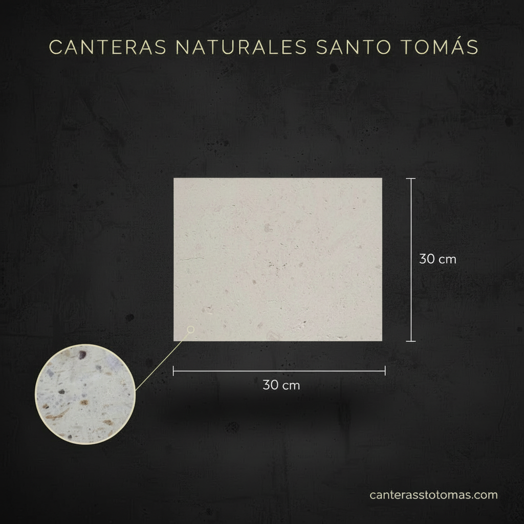 Cantera Blanca Gutty - Variante 30x30 cm