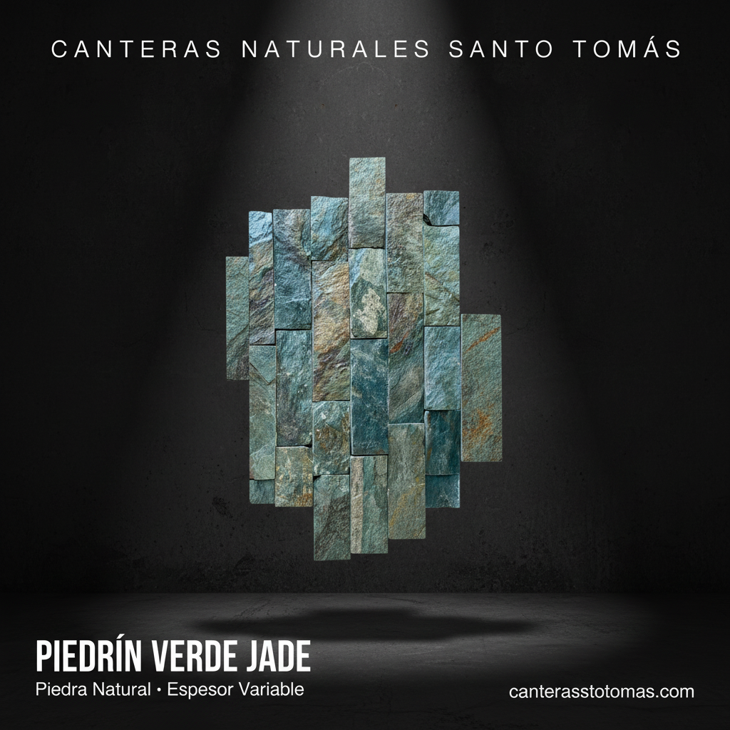 Piedrín Verde Jade - Editorial Oscuro | Canteras Naturales Santo Tomás