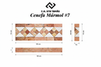 Cenefa Mármol #7 - Diagrama técnico 10x50x1 cm