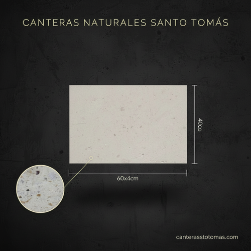 Cantera Blanca Gutty - Variante 60x40 cm