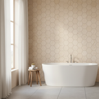Instalación Ambiente - Malla Hexagonal Beige