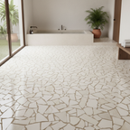 Instalación Piso - Malla Greca Blanco