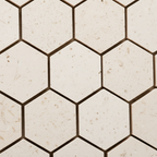 Macro Textura - Malla Hexagonal Beige